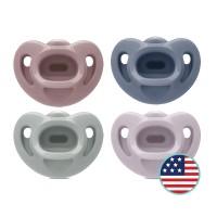 NUK Premium Choice Soft Soother | Pacifier | 100% Soft Silicone | Comfy Orthodontic Pacifier | Recommended by Pediatricians | 1pcs/ Box | Made in USA